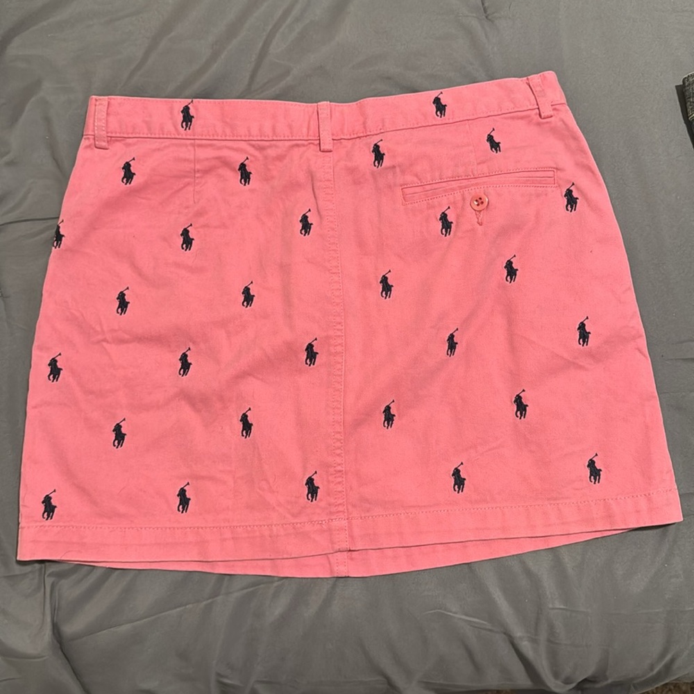Vintage Polo Ralph Lauren Sport Skirt Womens 8 Pink Embroidered Pony Preppy 32" - Picture 3 of 4